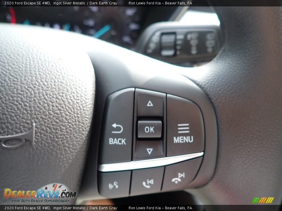 2020 Ford Escape SE 4WD Ingot Silver Metallic / Dark Earth Gray Photo #19