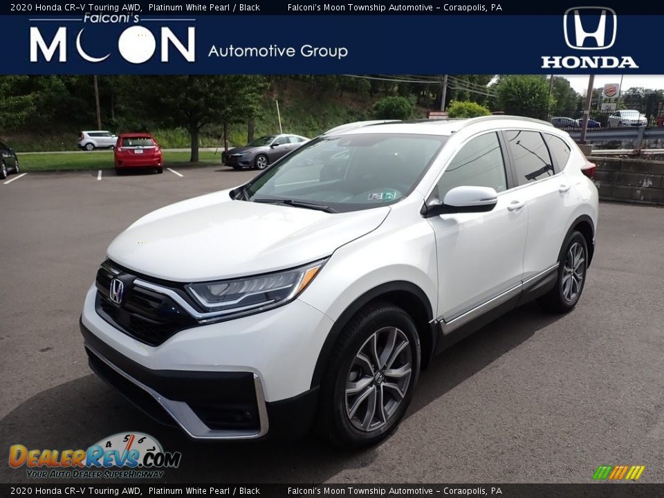 2020 Honda CR-V Touring AWD Platinum White Pearl / Black Photo #1