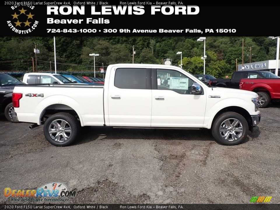 2020 Ford F150 Lariat SuperCrew 4x4 Oxford White / Black Photo #1