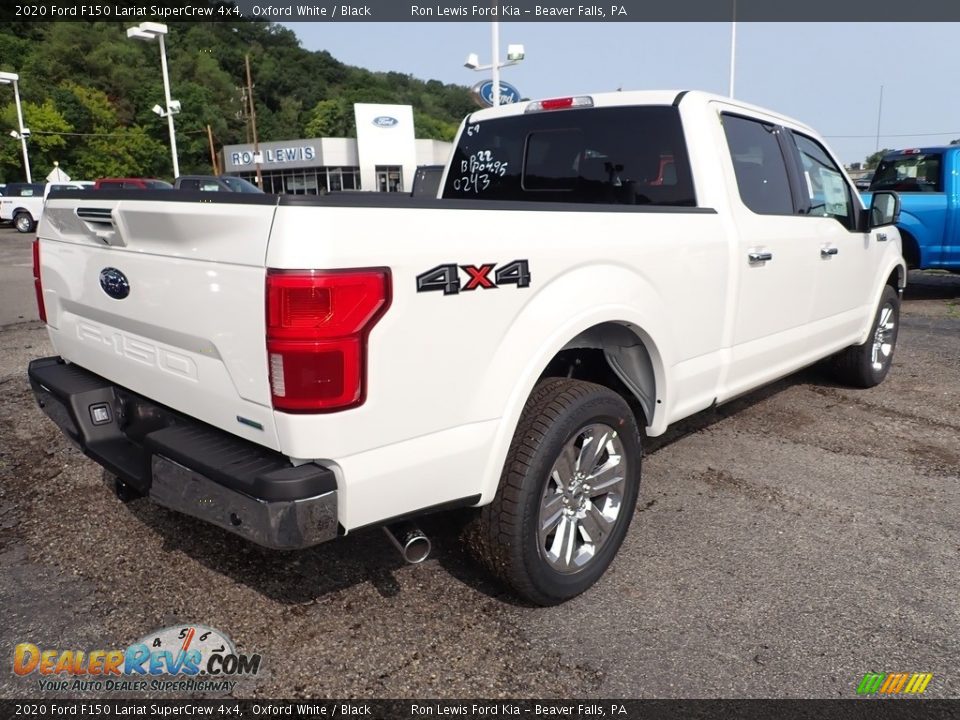 2020 Ford F150 Lariat SuperCrew 4x4 Oxford White / Black Photo #2