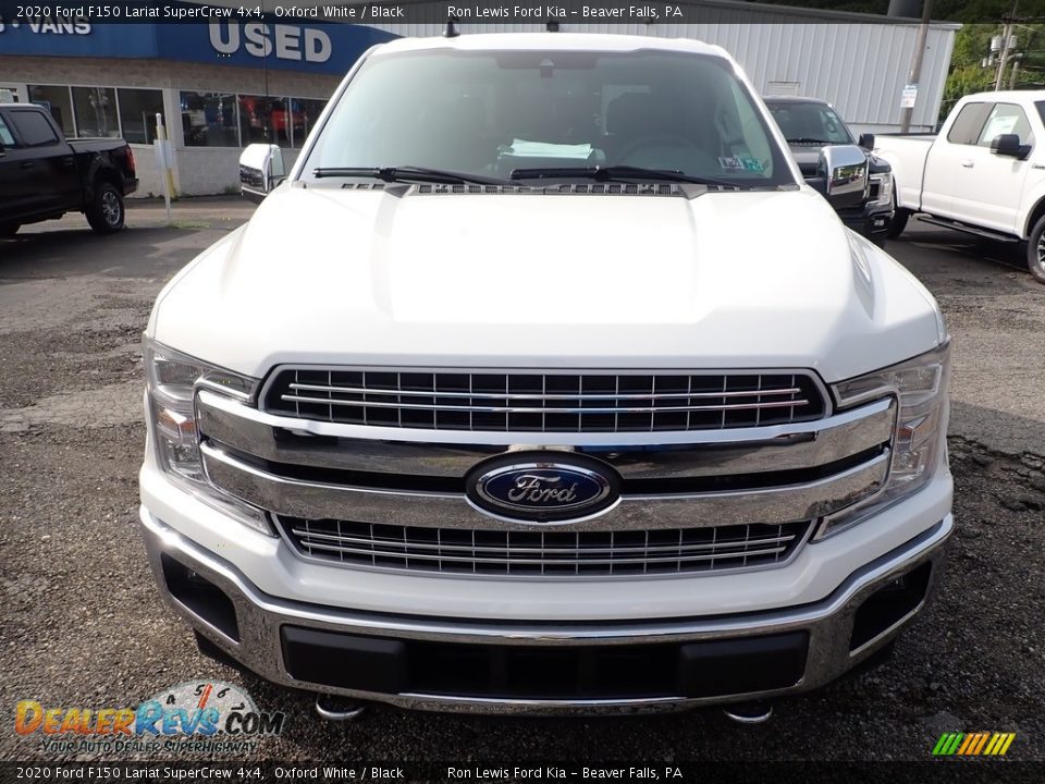 2020 Ford F150 Lariat SuperCrew 4x4 Oxford White / Black Photo #4