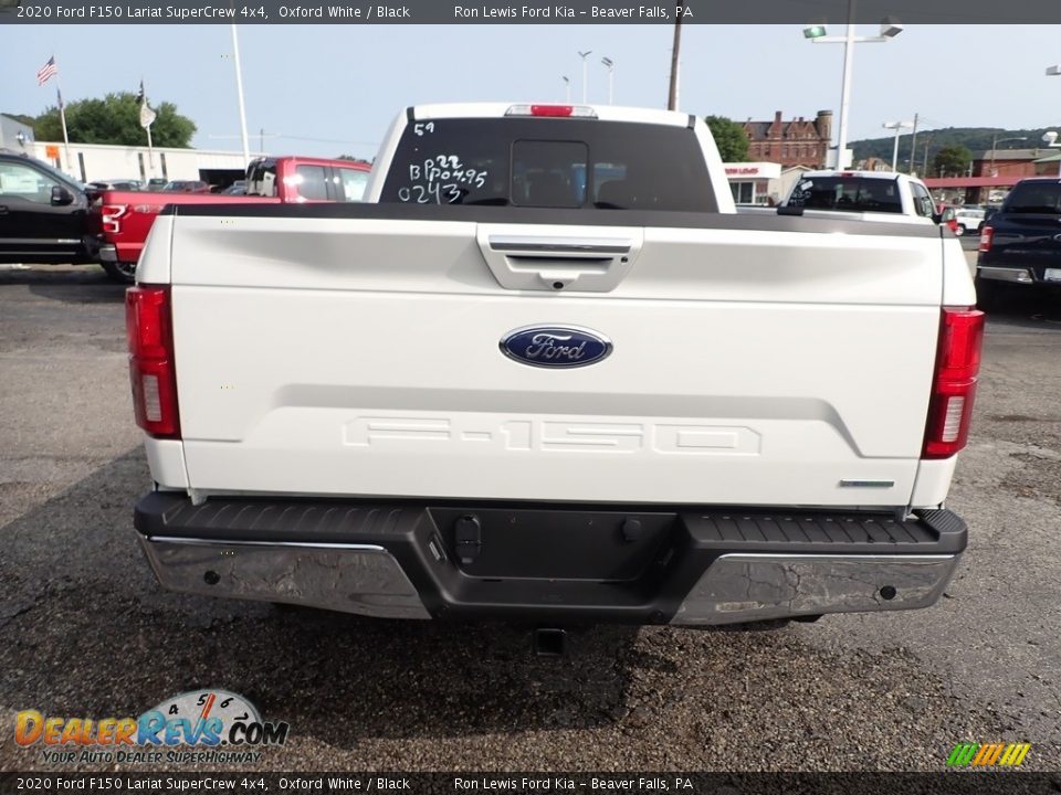 2020 Ford F150 Lariat SuperCrew 4x4 Oxford White / Black Photo #8