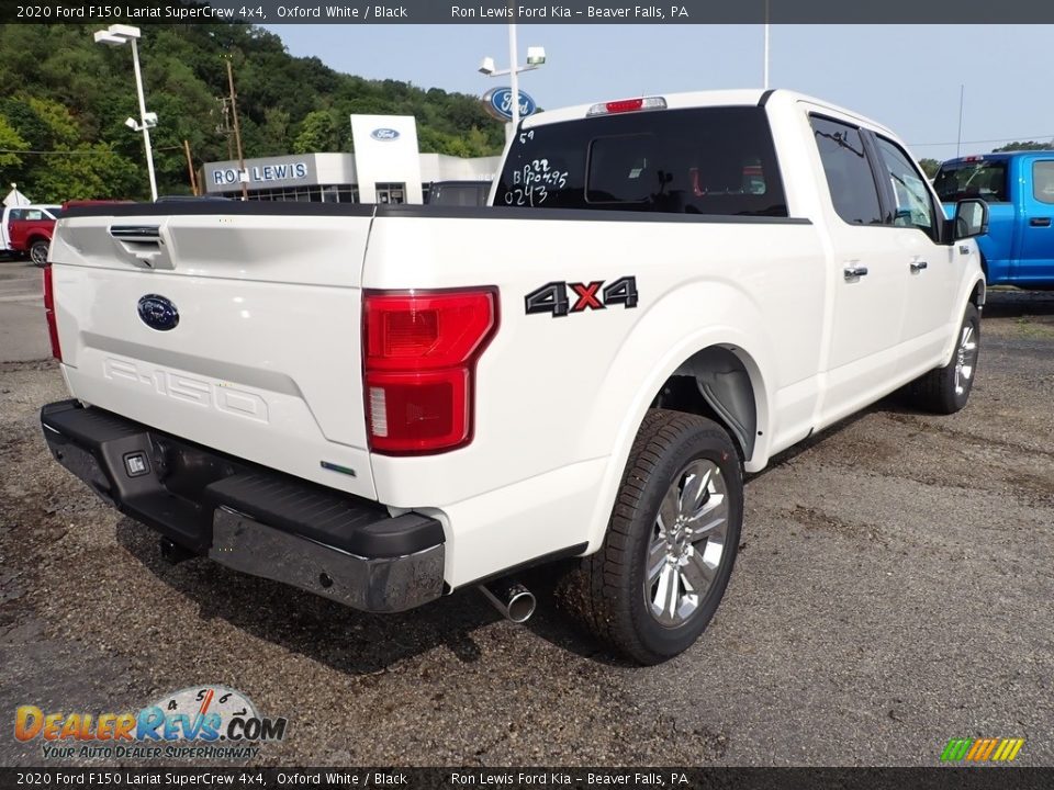 2020 Ford F150 Lariat SuperCrew 4x4 Oxford White / Black Photo #9