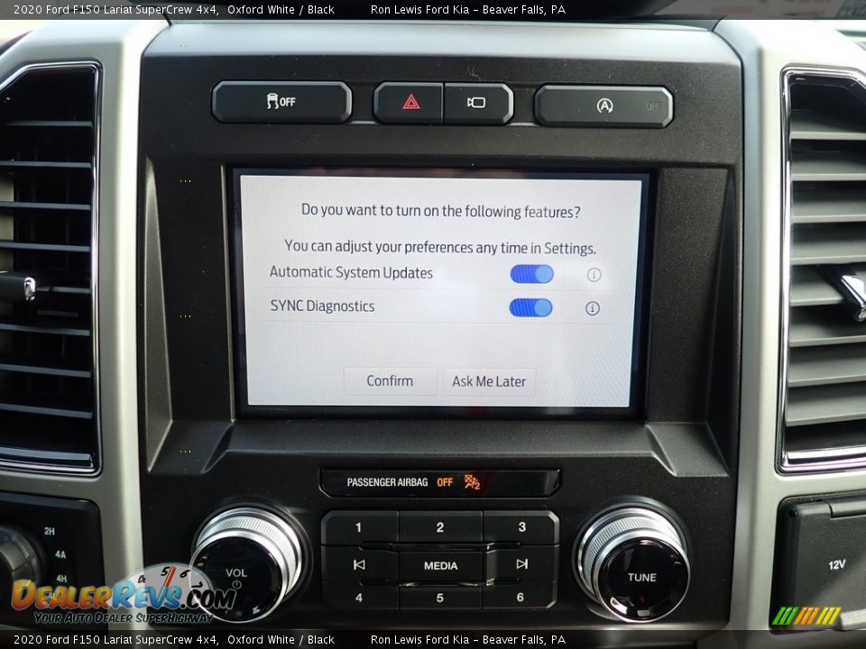 2020 Ford F150 Lariat SuperCrew 4x4 Oxford White / Black Photo #18