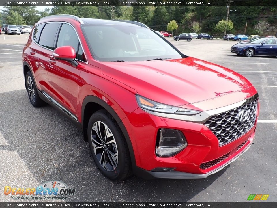 2020 Hyundai Santa Fe Limited 2.0 AWD Calypso Red / Black Photo #3