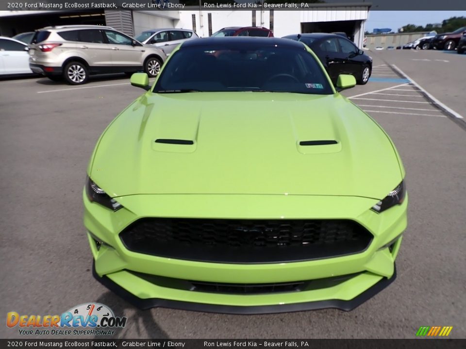 2020 Ford Mustang EcoBoost Fastback Grabber Lime / Ebony Photo #4