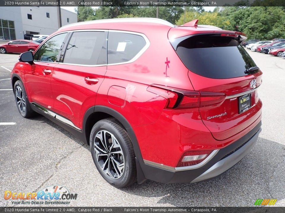 2020 Hyundai Santa Fe Limited 2.0 AWD Calypso Red / Black Photo #6