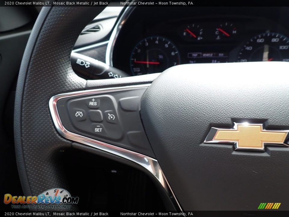 2020 Chevrolet Malibu LT Mosaic Black Metallic / Jet Black Photo #20