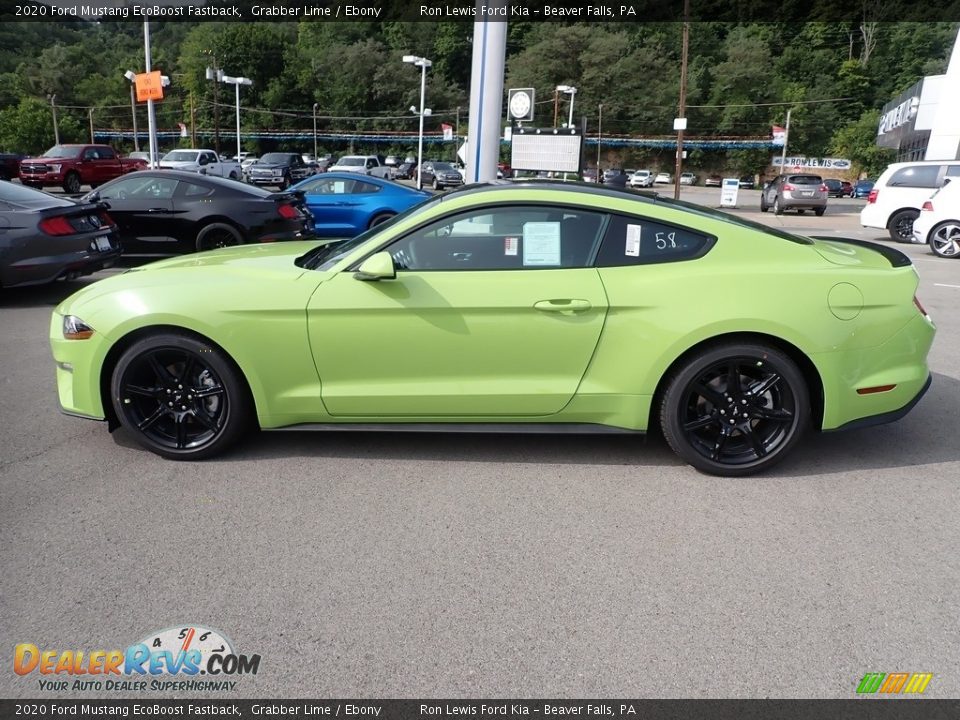 Grabber Lime 2020 Ford Mustang EcoBoost Fastback Photo #6