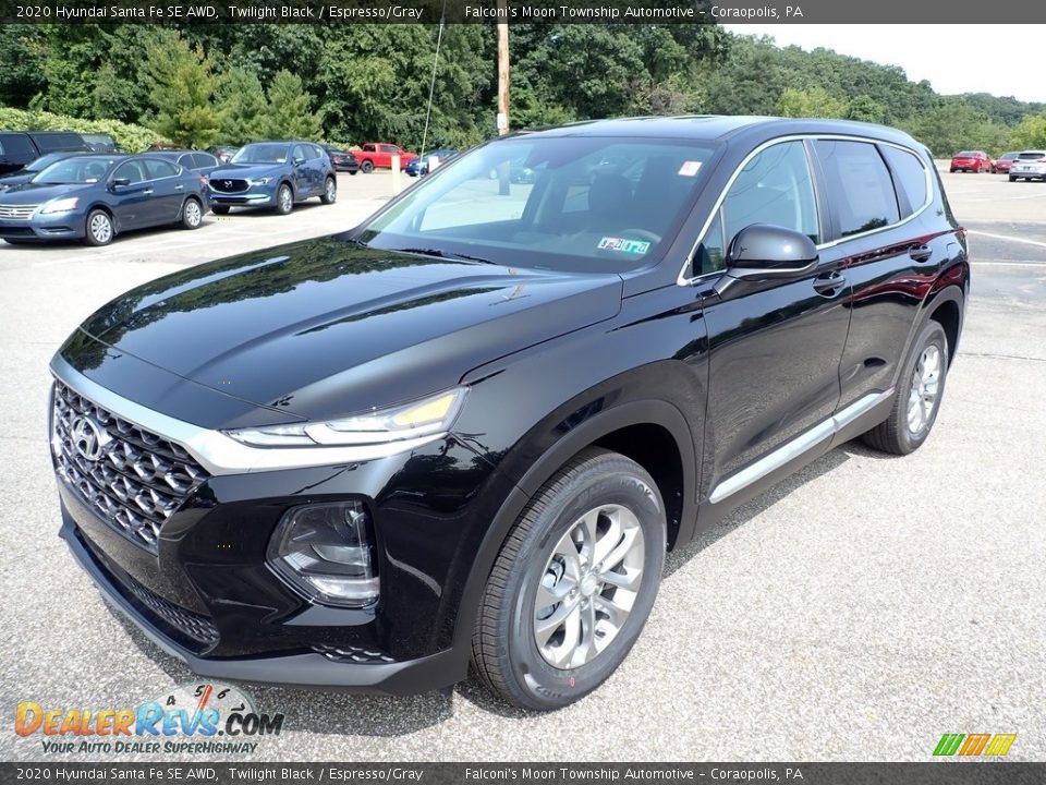 2020 Hyundai Santa Fe SE AWD Twilight Black / Espresso/Gray Photo #5