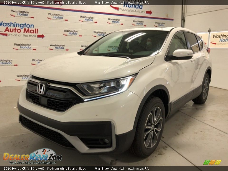 2020 Honda CR-V EX-L AWD Platinum White Pearl / Black Photo #1