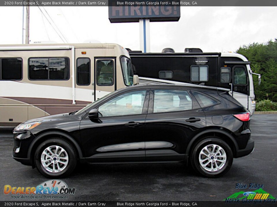 2020 Ford Escape S Agate Black Metallic / Dark Earth Gray Photo #2