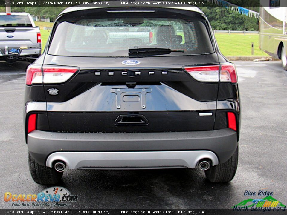 2020 Ford Escape S Agate Black Metallic / Dark Earth Gray Photo #4