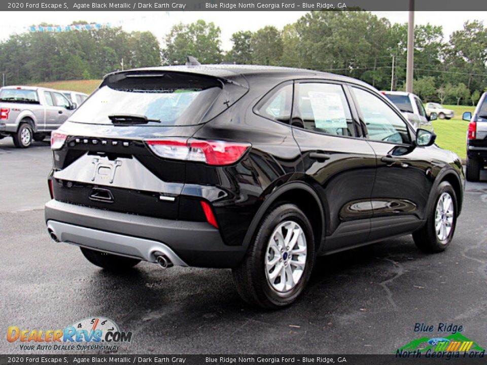 2020 Ford Escape S Agate Black Metallic / Dark Earth Gray Photo #5