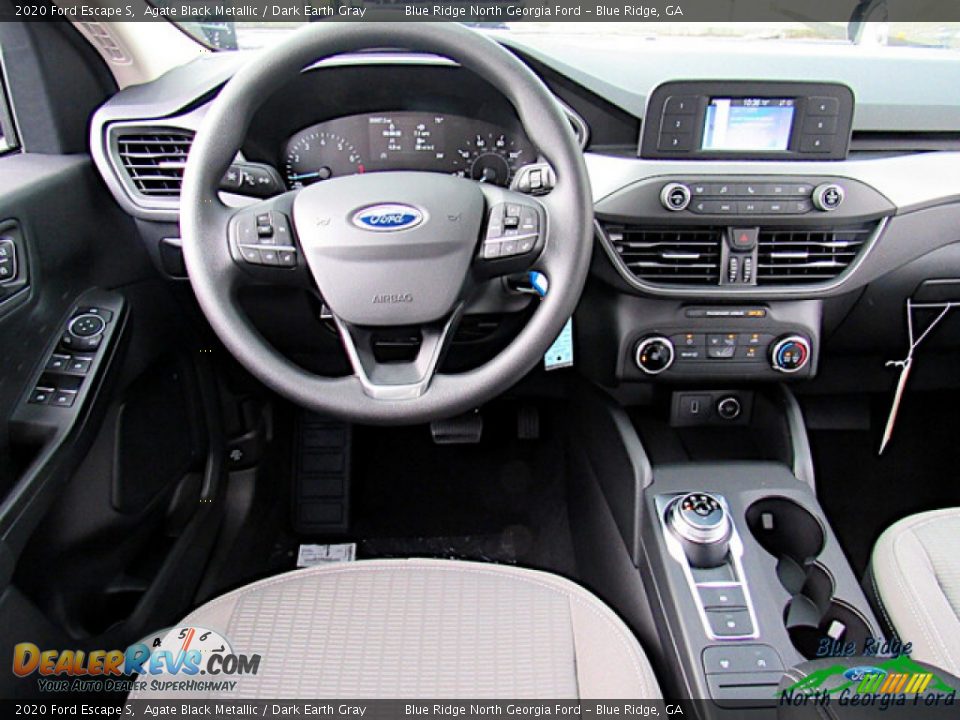 2020 Ford Escape S Agate Black Metallic / Dark Earth Gray Photo #14