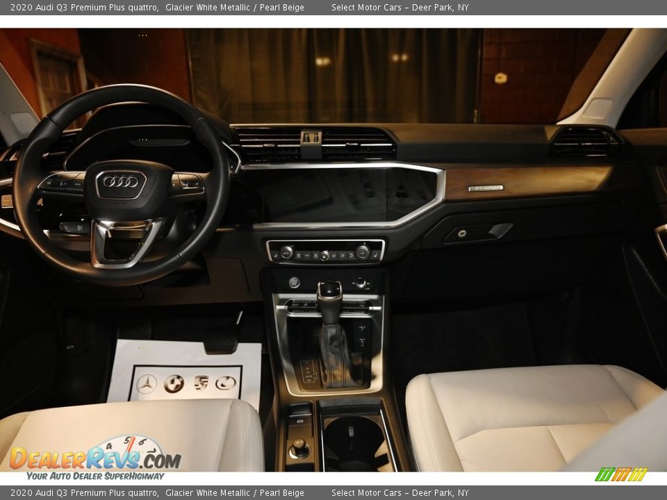 2020 Audi Q3 Premium Plus quattro Glacier White Metallic / Pearl Beige Photo #17