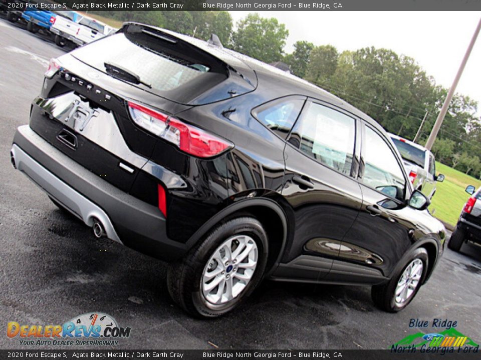 2020 Ford Escape S Agate Black Metallic / Dark Earth Gray Photo #25