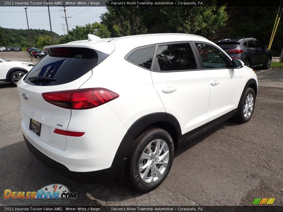 2021 Hyundai Tucson Value AWD Winter White / Beige Photo #2