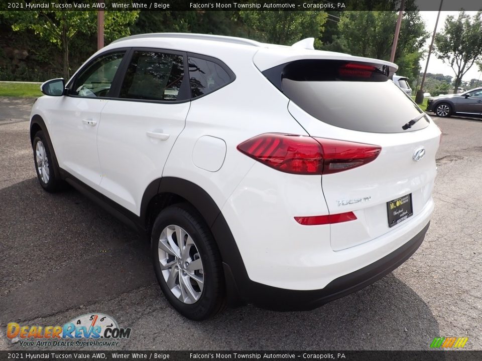 2021 Hyundai Tucson Value AWD Winter White / Beige Photo #6