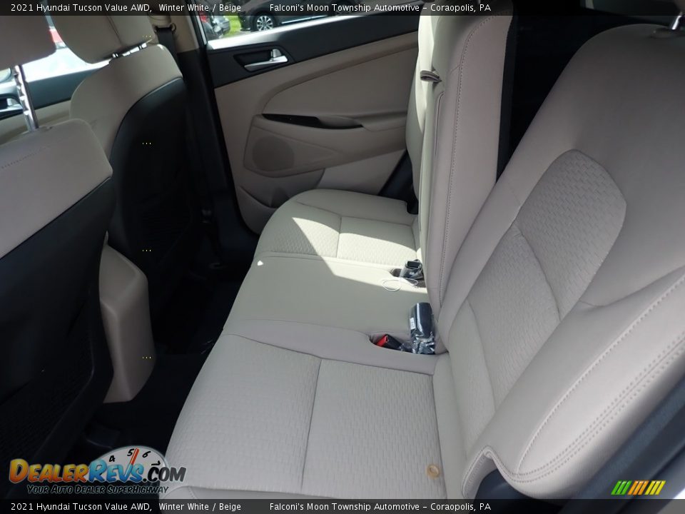 Rear Seat of 2021 Hyundai Tucson Value AWD Photo #8