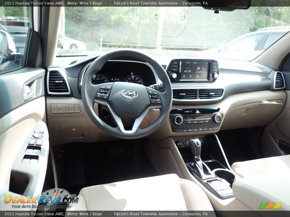 Dashboard of 2021 Hyundai Tucson Value AWD Photo #9