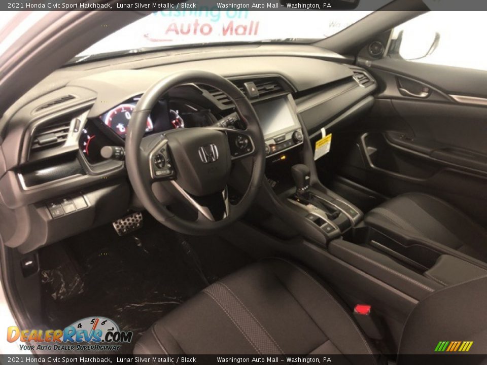 2021 Honda Civic Sport Hatchback Lunar Silver Metallic / Black Photo #11