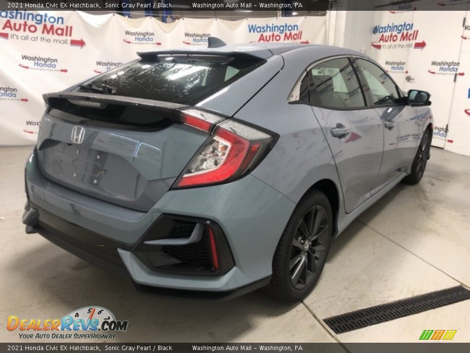2021 Honda Civic EX Hatchback Sonic Gray Pearl / Black Photo #3