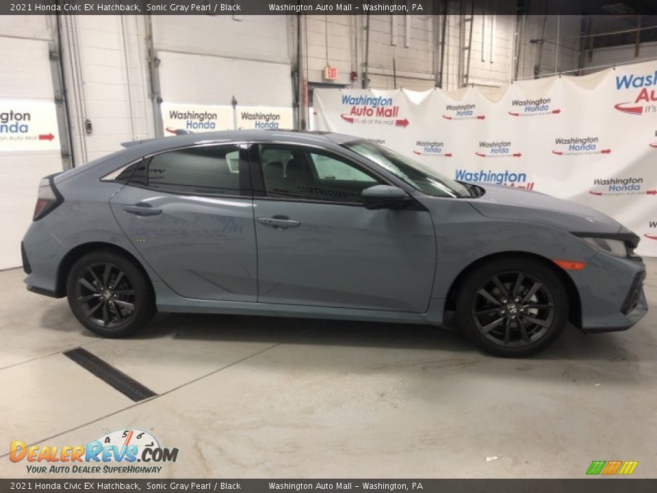 2021 Honda Civic EX Hatchback Sonic Gray Pearl / Black Photo #4