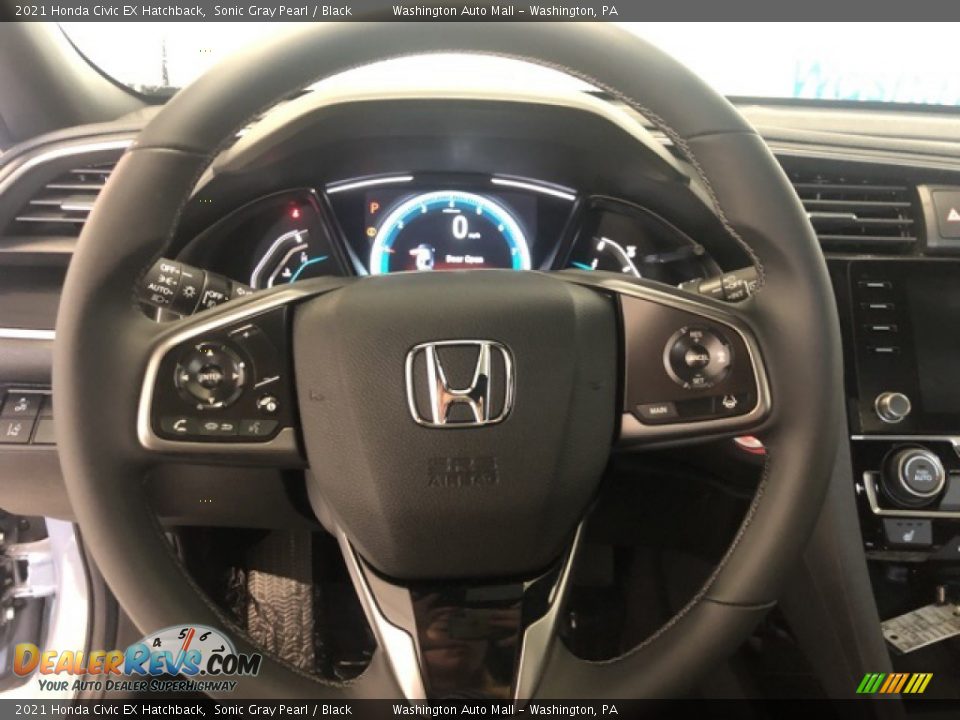 2021 Honda Civic EX Hatchback Steering Wheel Photo #11