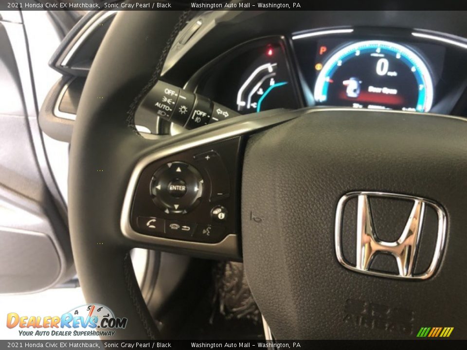 2021 Honda Civic EX Hatchback Steering Wheel Photo #12