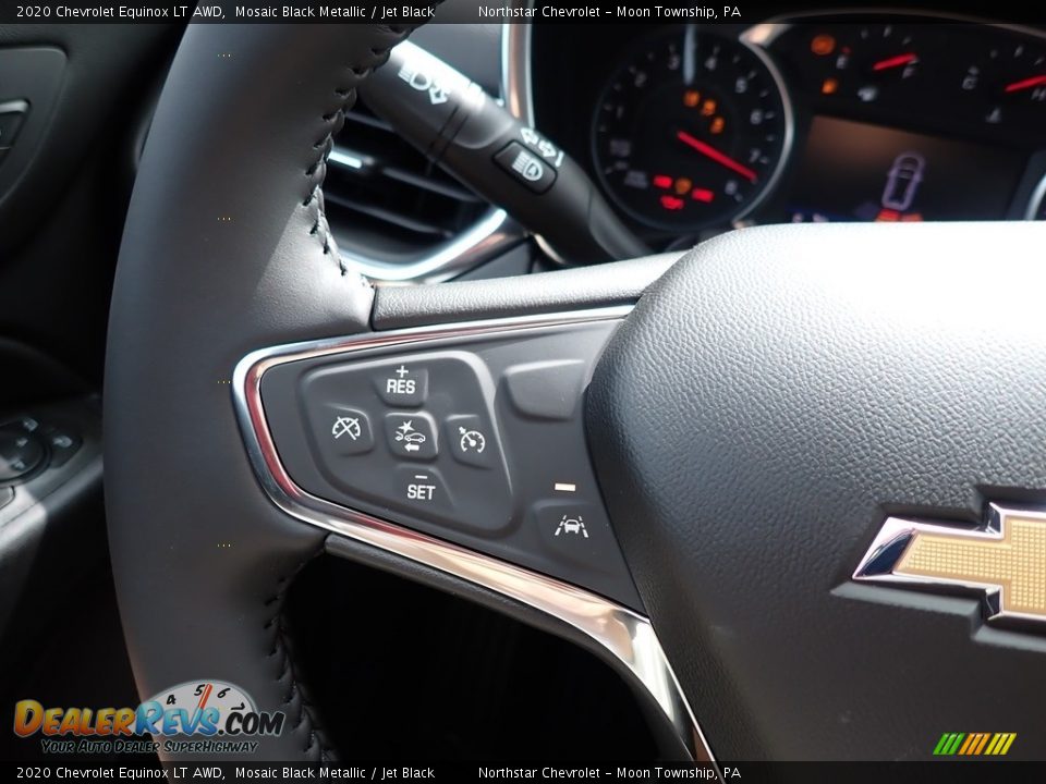 2020 Chevrolet Equinox LT AWD Mosaic Black Metallic / Jet Black Photo #17
