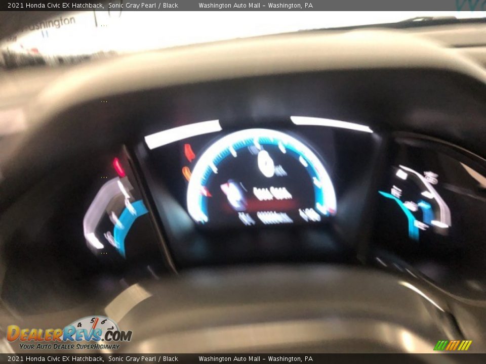 2021 Honda Civic EX Hatchback Sonic Gray Pearl / Black Photo #14