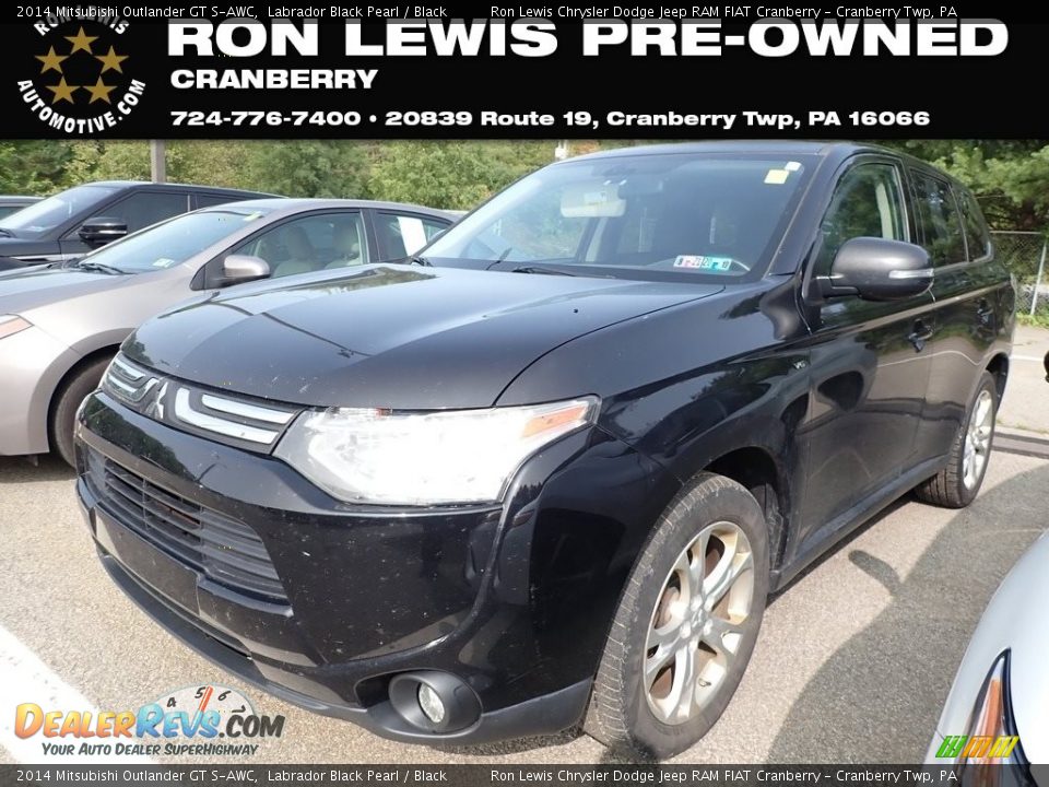 2014 Mitsubishi Outlander GT S-AWC Labrador Black Pearl / Black Photo #1