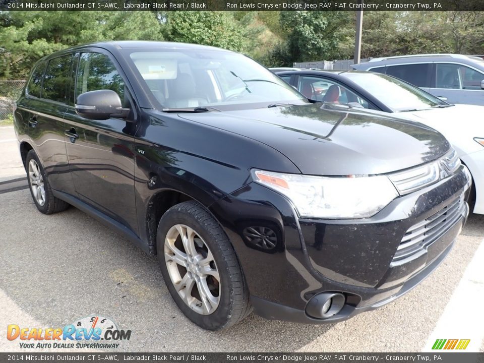 2014 Mitsubishi Outlander GT S-AWC Labrador Black Pearl / Black Photo #2