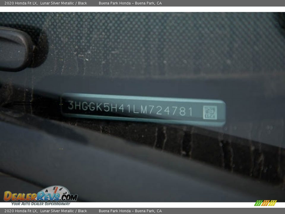 2020 Honda Fit LX Lunar Silver Metallic / Black Photo #29