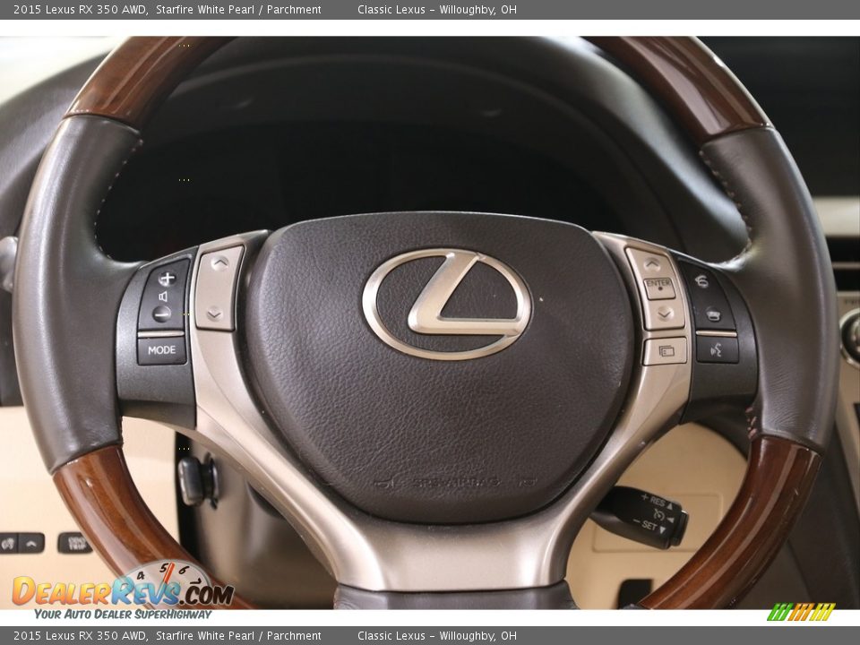 2015 Lexus RX 350 AWD Starfire White Pearl / Parchment Photo #9