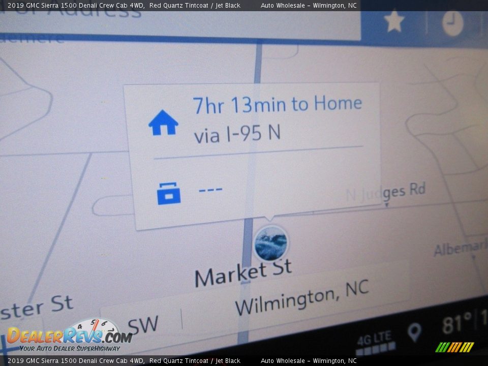 2019 GMC Sierra 1500 Denali Crew Cab 4WD Red Quartz Tintcoat / Jet Black Photo #16