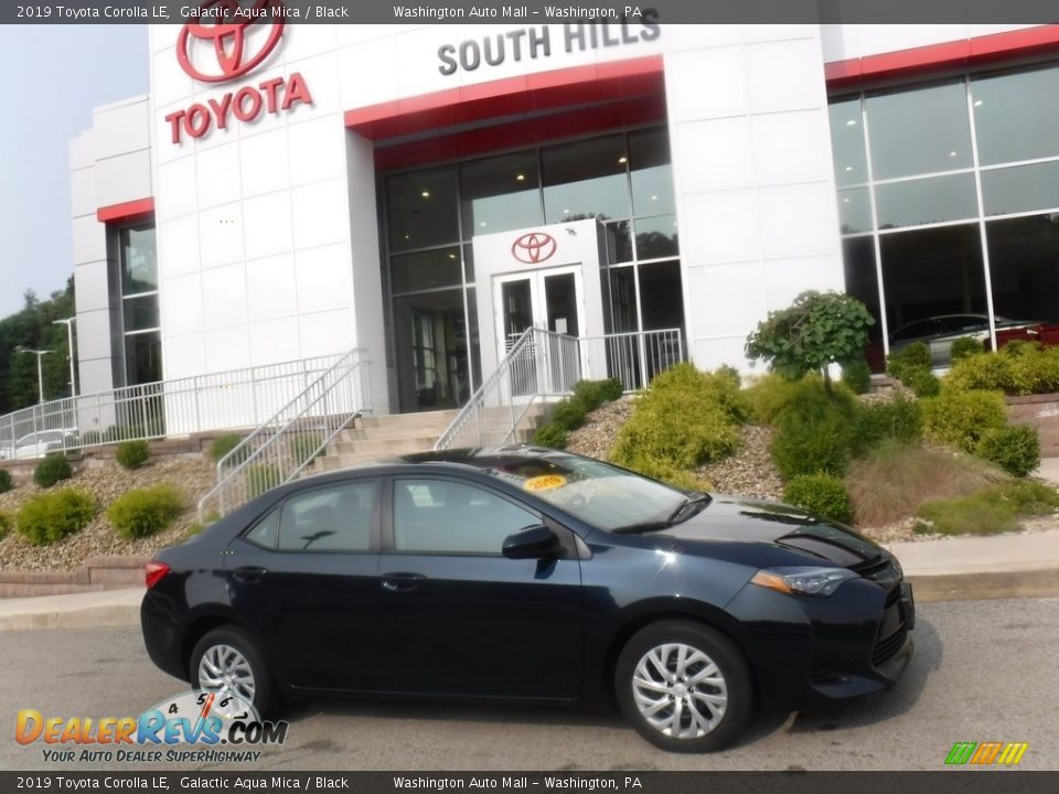 2019 Toyota Corolla LE Galactic Aqua Mica / Black Photo #2