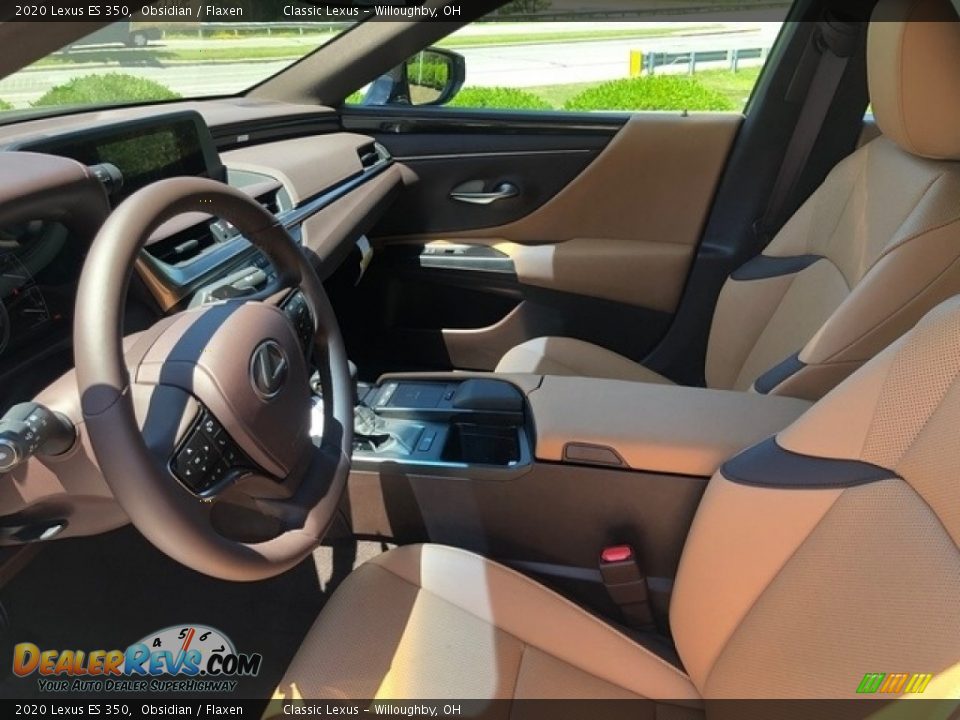 2020 Lexus ES 350 Obsidian / Flaxen Photo #2