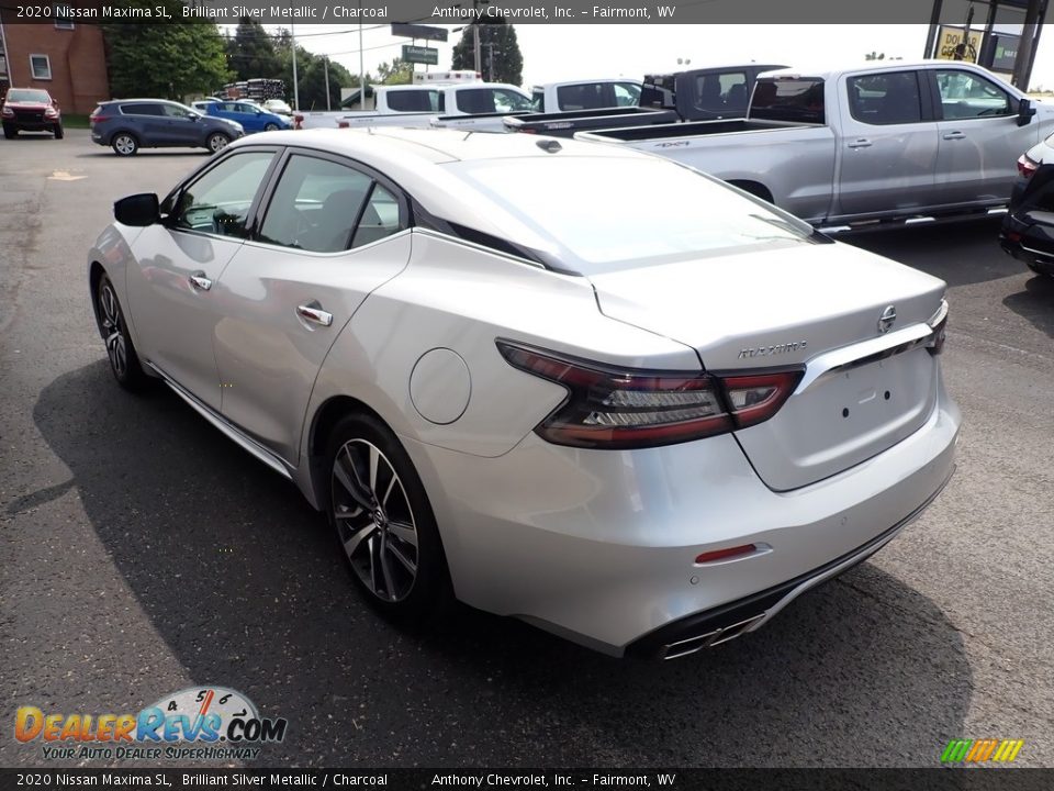 2020 Nissan Maxima SL Brilliant Silver Metallic / Charcoal Photo #6