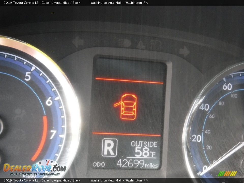 2019 Toyota Corolla LE Galactic Aqua Mica / Black Photo #25