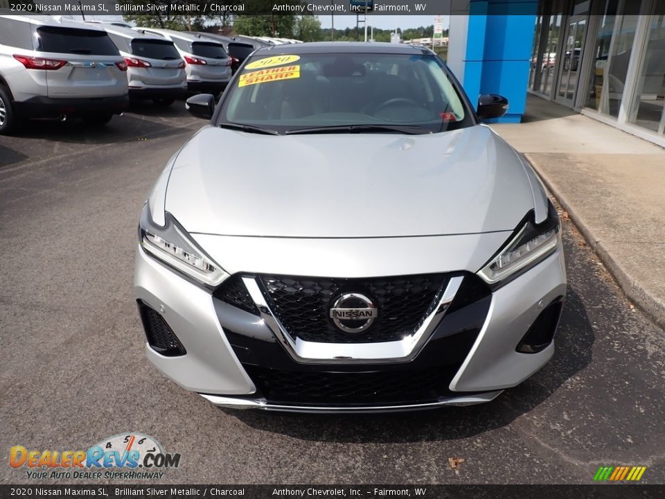 2020 Nissan Maxima SL Brilliant Silver Metallic / Charcoal Photo #8