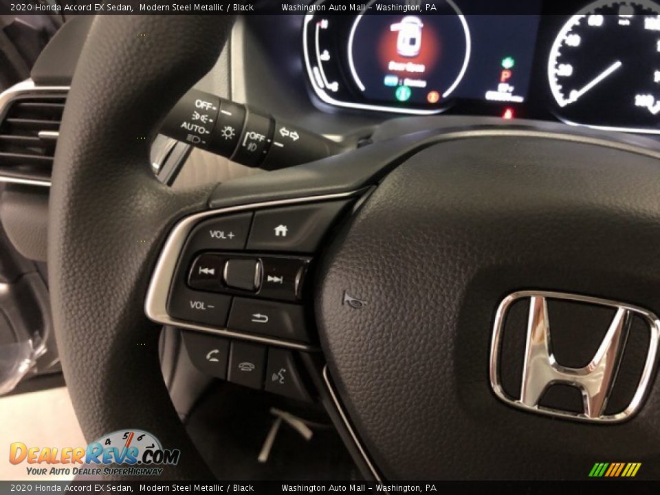 2020 Honda Accord EX Sedan Modern Steel Metallic / Black Photo #12