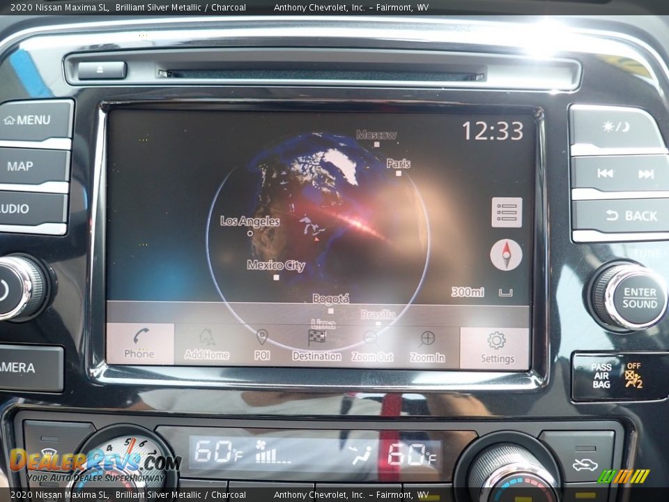 2020 Nissan Maxima SL Brilliant Silver Metallic / Charcoal Photo #18