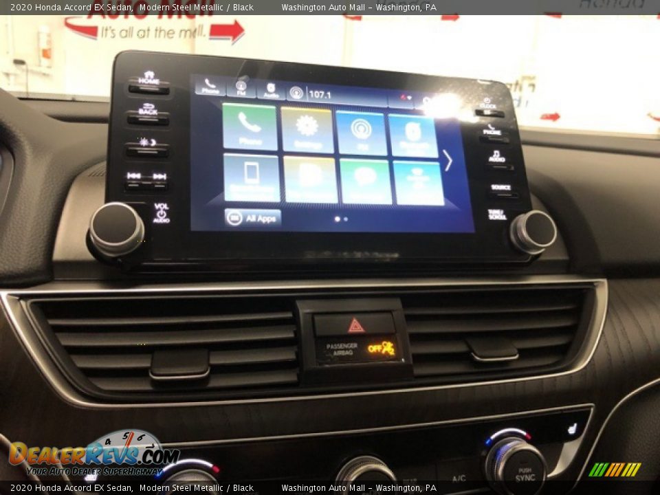 2020 Honda Accord EX Sedan Modern Steel Metallic / Black Photo #18