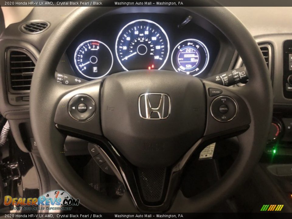 2020 Honda HR-V LX AWD Crystal Black Pearl / Black Photo #9