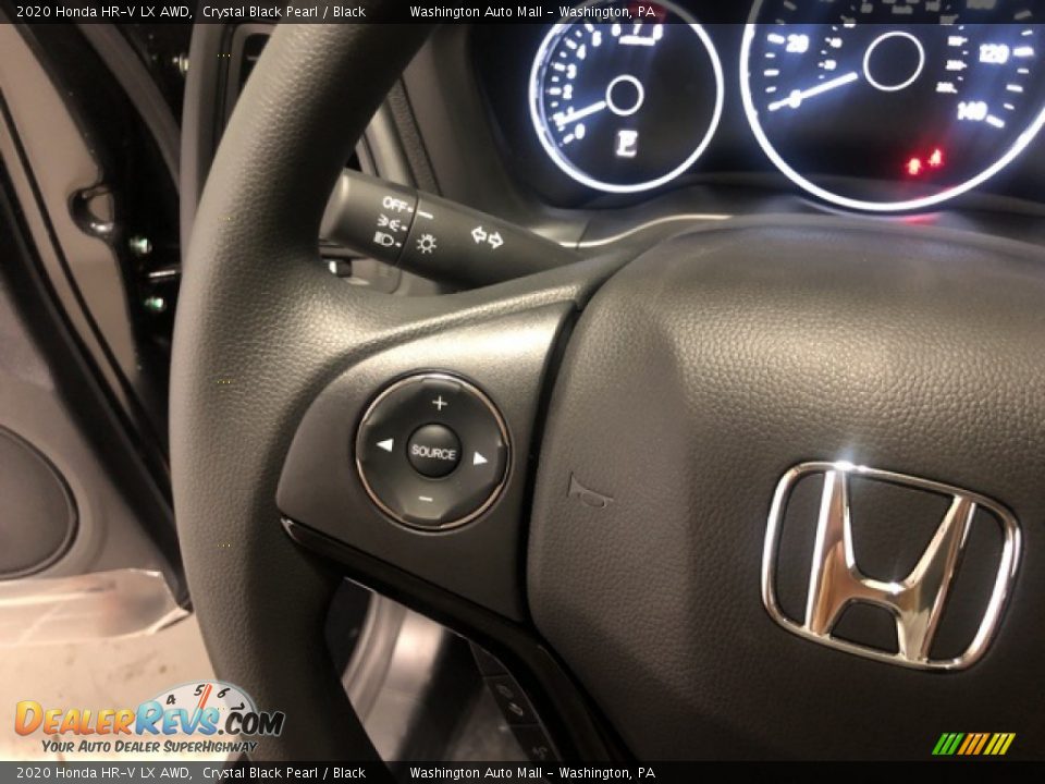 2020 Honda HR-V LX AWD Crystal Black Pearl / Black Photo #10