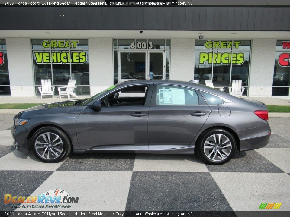 2019 Honda Accord EX Hybrid Sedan Modern Steel Metallic / Gray Photo #1