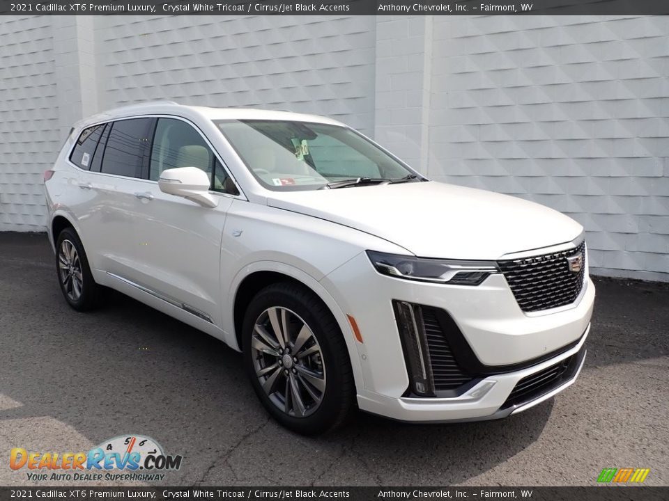 Crystal White Tricoat 2021 Cadillac XT6 Premium Luxury Photo #1