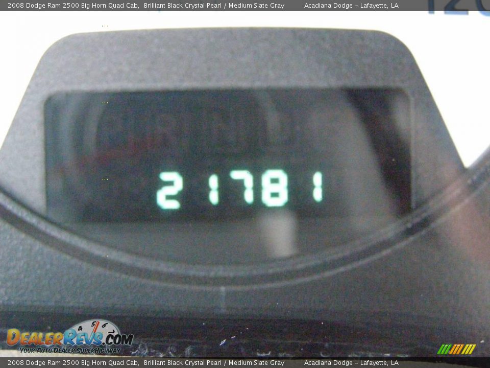 2008 Dodge Ram 2500 Big Horn Quad Cab Brilliant Black Crystal Pearl / Medium Slate Gray Photo #14
